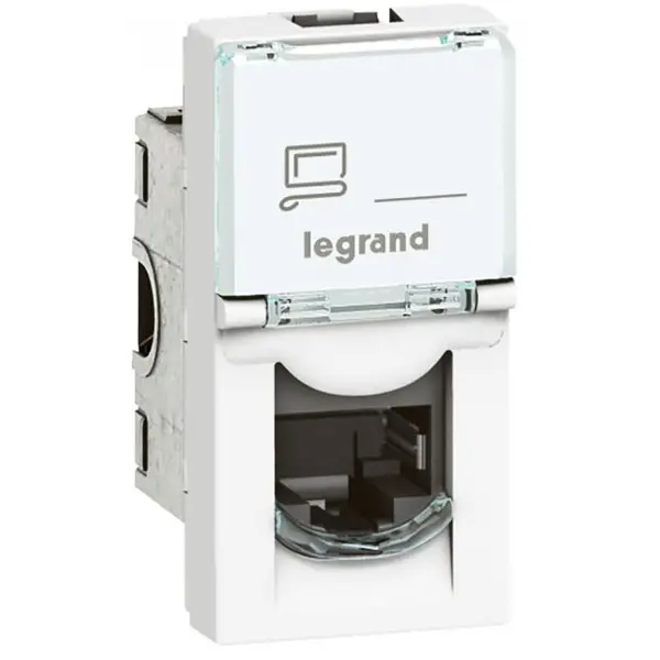 Priza RJ45 STP Cat6A 1M Legrand Mosaic 076573