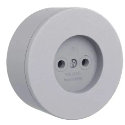 Priza Simpla fara CP PT xOne Ovivo OV00901, 16A, 250V, IP54, gri