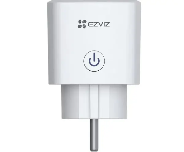 Priza Smart T30 Ezviz CS-T30-10B-EU, Wi-Fi 2.4GHz, Control prin aplicatia mobila, Compatibil cu Google Assistant, Alexa, material ignifug