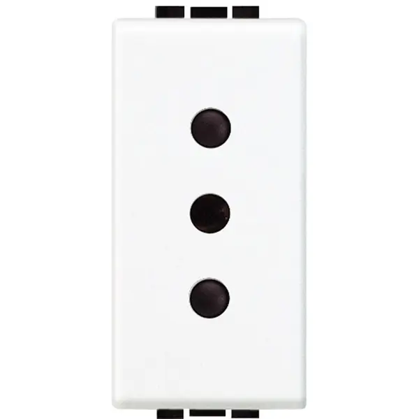 Priza standard italian 1 modul 10A Living Light Bticino N4113, alb