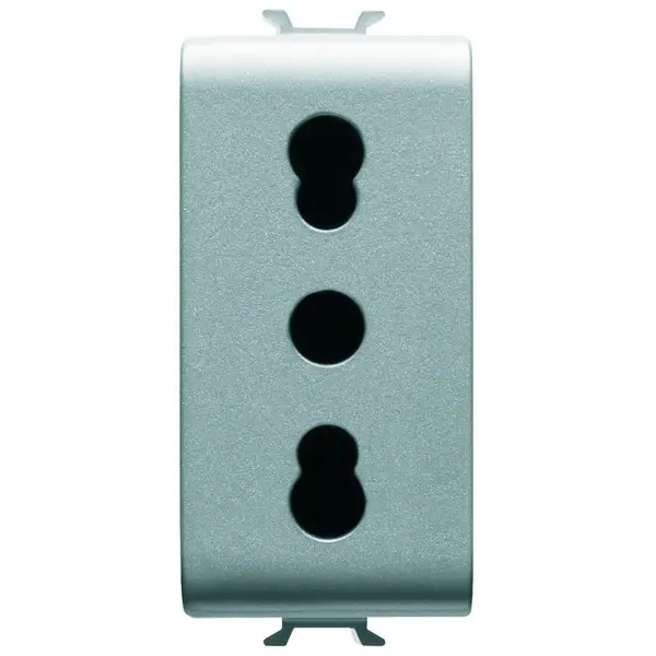Priza standard italian 1 modul Gewiss Chorus GW14203, titan