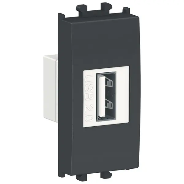 Priza transfer date USB 1M Schneider Easy Styl LMR9810004, argintiu