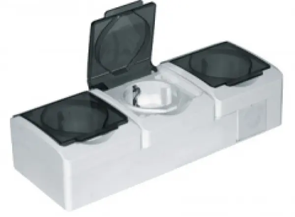 Priza Tripla CP Capac Ceramica IP55