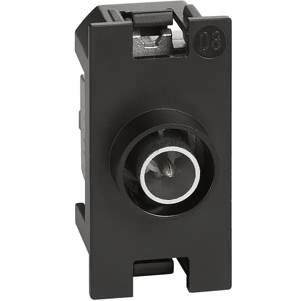 Priza tv de trecere Bticino Living Now K4202P14, negru