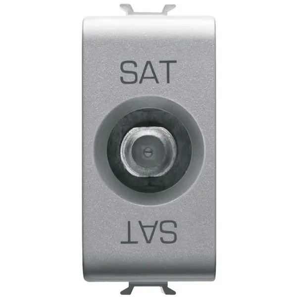 Priza tv/sat de trecere 10dB 1 modul mama Gewiss Chorus GW14373, titan