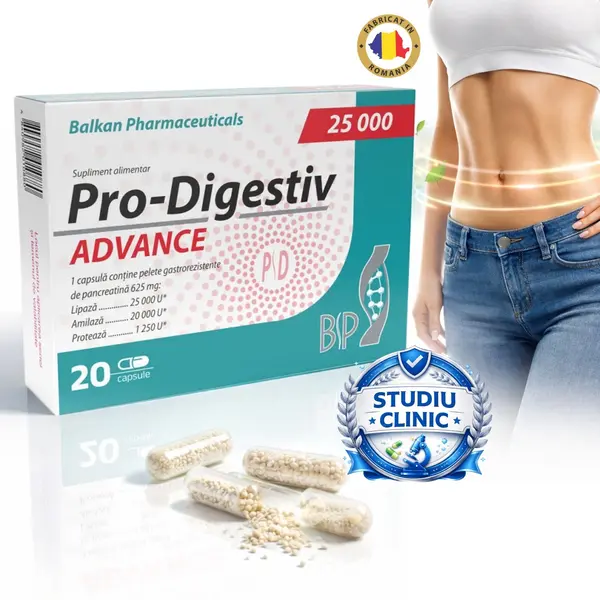 Pro Digestiv 25000, 625mg, 20 caps.