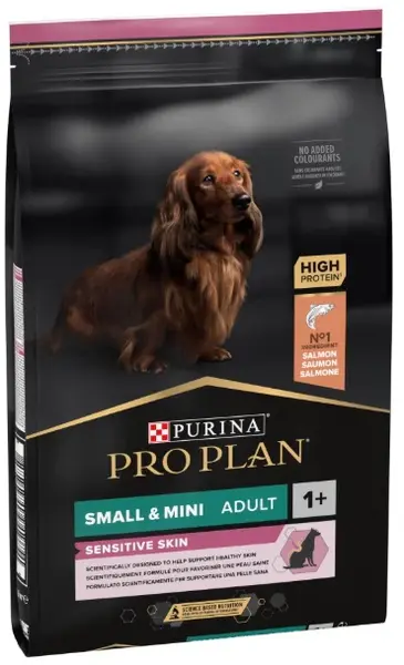 PRO PLAN Hrană uscată SENSITIVE SKIN pt câini Adult Small Breed, cu Somon