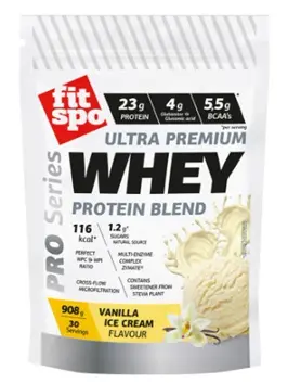 Pro Series Protein din zer, aromă de înghețată de vanilie, 908 g, FitSpo