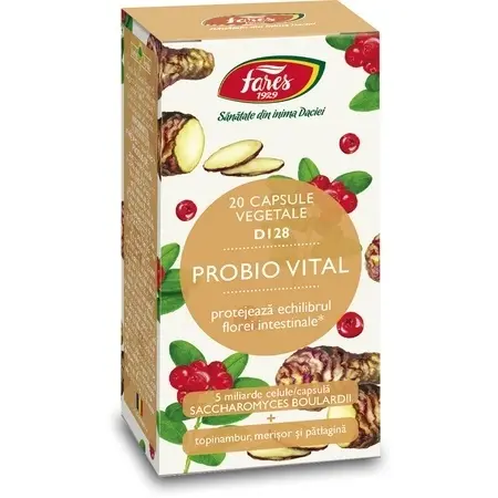 Probio Vital D128, 20 capsule, Fares