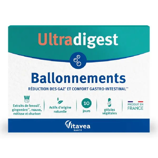 Probiotic Ballonnements Ultradigest, 30 capsule, Vitavea