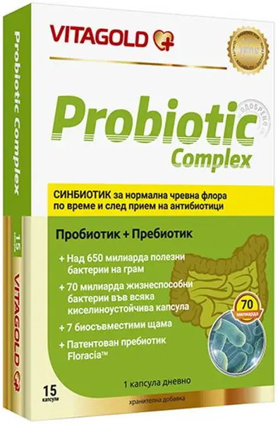 Probiotic Complex, 15 capsule, Vitagold
