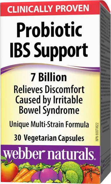 Probiotic IBS Support, 30 capsule, Webber Naturals