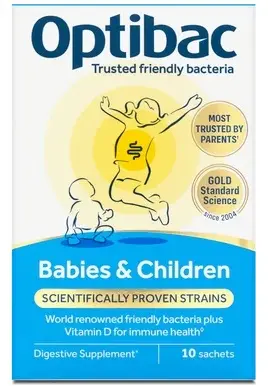 Probiotic pentru bebeluși și copii, 10 pliculețe, Optibac
