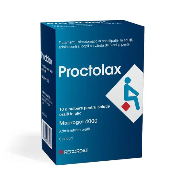 Proctolax 10 g pulbere pentru solutie orala, Casen Recordati | 8 plicuri
