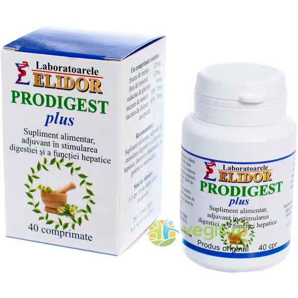 Prodigest Plus (Stimularea Digestiei si a Functiei Hepatice) 40cpr