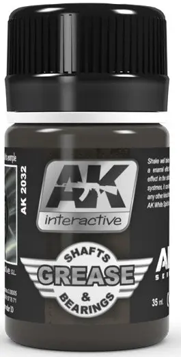 Produs eroziv pentru aviație AK Interactive - GREASE SHAFTS & BEARINGS (AK2032) (35 ml)