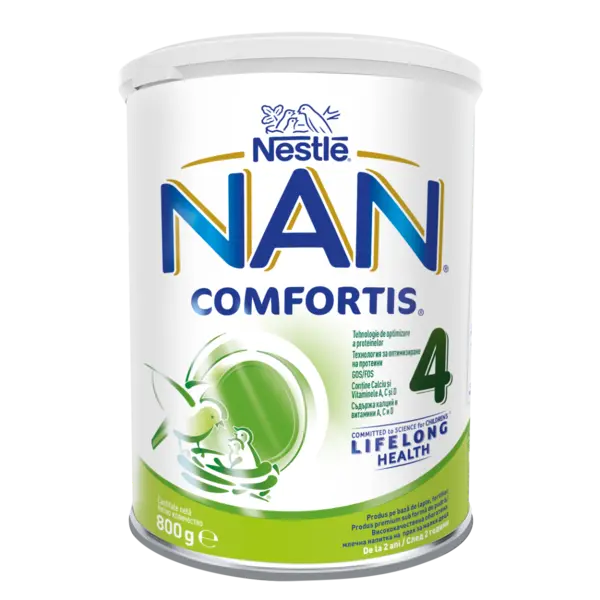 Produs pe baza de lapte praf fortifiat Nan Comfortis 4 de la 2 ani, 800g, Nestle