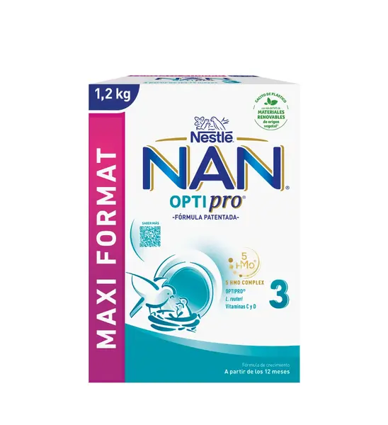 Produs pe baza de lapte praf fortifiat NAN Optipro 3 de la 1 an, 1.2kg, Nestle