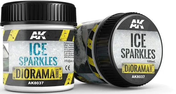 Produs texturant AK Interactive - Efect de zăpadă: Sclipici de gheață (Ice Sparkles) - (AK8037) (100 ml)