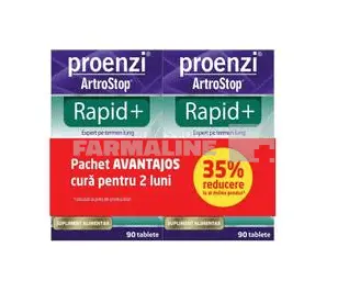 Proenzi Artrostop Rapid+ 1+35% reducere la al doilea produs 90 tablete