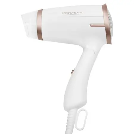 PROFICARE Uscator de par ProfiCare, PC-HT 3009, 2 setari temperatura, aer rece, 1400 W, maner pliabil, protectie supraincalzire, accesorii incluse, alb