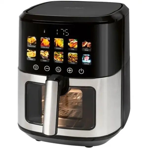 ProfiCook Friteuza ProfiCook PC-FR 1286 H, 6,5 L, Independenta, 1700 W, Cu aer cald, Neagra, Otel inoxidabil