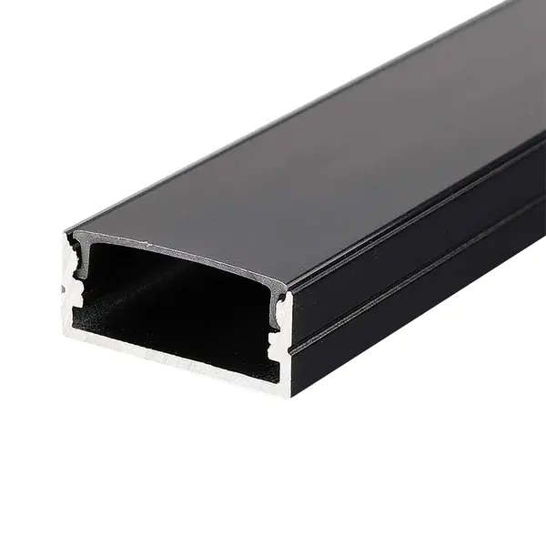 Profil aluminiu pentru banda led 2m 23.5mm x 10mm - negru, SKU-2876
