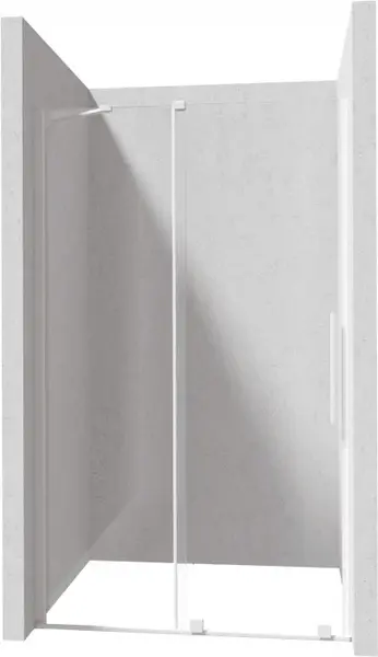 Profil pentru usa cabina de dus, incastrata, alb mat, 195 cm, Sistem Prizma