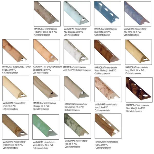 Profil PVC marmorat interior Trigo (wheat) 2.6 m PVC Colt interior