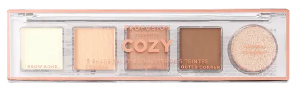 Profusion Cosmetics Paletă de farduri de pleoape Cozy, 5 culori