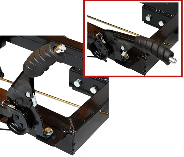 ProGARDEN Campo RM500C remorca 500kg motocultor, 1 osie, prindere bolt, roti profil rutier 5.00-12, 4 prezoane, RIM 3.00B