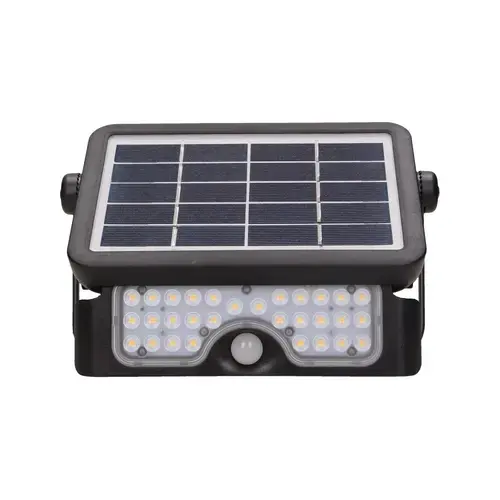 Proiector ADVITI LUX AD-SL-6108BLR4, incarcare solara, 3000mAh, 5W, LED SMD, senzor de miscare 120°, 500lm, IP65, 4000K, Negru