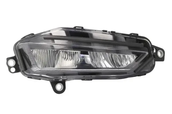 Proiector ceata dreapta (LED, negru; cu iluminare curba) 24V potrivit VOLVO FH III 02.20-
