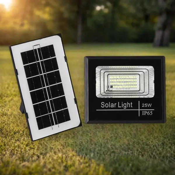 Proiector cu Panou Solar Monocristalin si telecomanda - 25W/6500k - Default Title