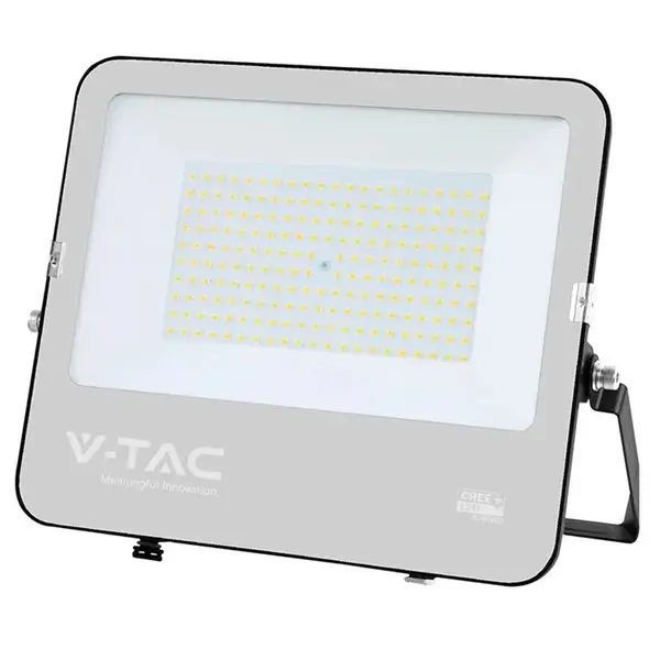 Proiector LED 150W CREE, V-tac, corp negru, sticla gri, 6500K, 135 lm/W, lumina rece alb, SKU-232026