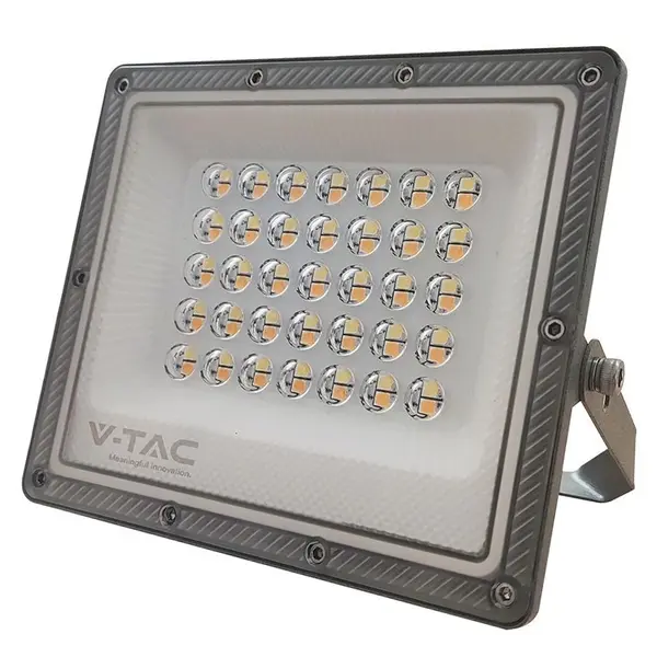 Proiector LED 30W CCT 3 in 1, 2350 lm, IP65, gri, V-TAC VT-44030CCT