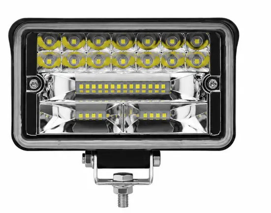 Proiector LED auto dreptunghiular 108w cu 2 faze 12v 24v de 4 INCH