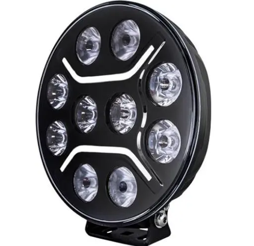 Proiector led auto rotund 7 inch Off Road camion cu pozitie alb galben 12V/24V
