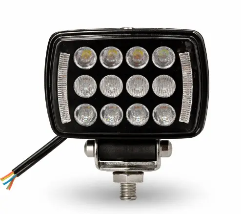 Proiector LED Off Road Alb + Galben mod flash constant si flow 12V/24V de 3inch