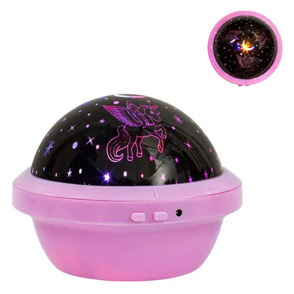 Proiector led Unicorni cu 3 moduri de lumini,plastic,13x10.5 cm