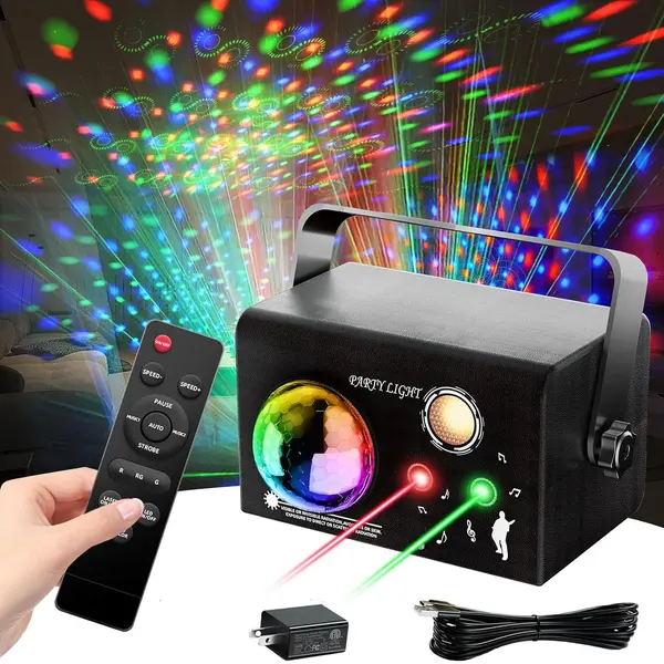 Proiector Party cu 4 Moduri, DJ Disco si Telecomanda pentru Home, Party si Evenimente