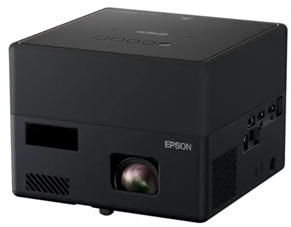 Proiector smart Epson - EF-12, 3CLD, 1000Lm, Portable Laser, 30-150", YAMAHA Sound, Android TV, negru
