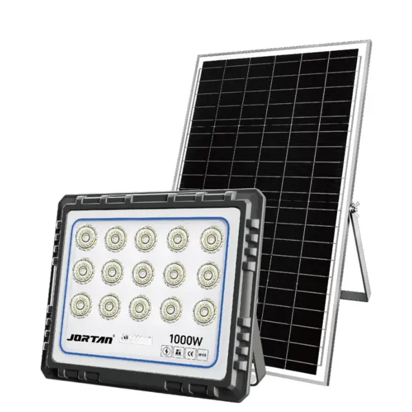 Proiector solar JORTAN 1000W de 40000MA cu 15 casete Carcasa din aluminiu