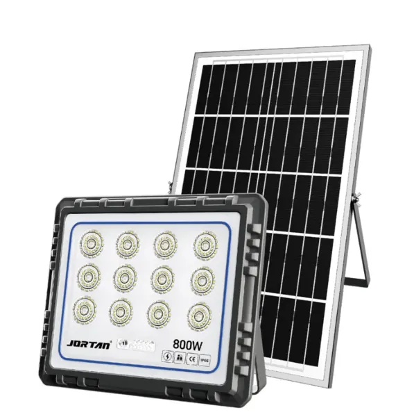 Proiector solar JORTAN 800W de 30000MA cu 12 casete Carcasa din aluminiu