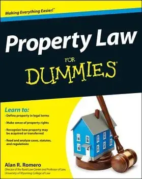 Property Law for Dummies, Paperback/Alan R. Romero