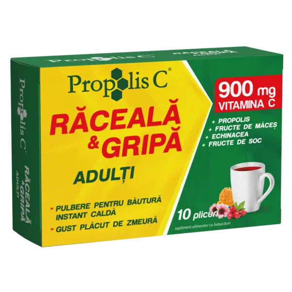 Propolis C raceala si gripa pentru adulti, 10plicuri, Fiterman