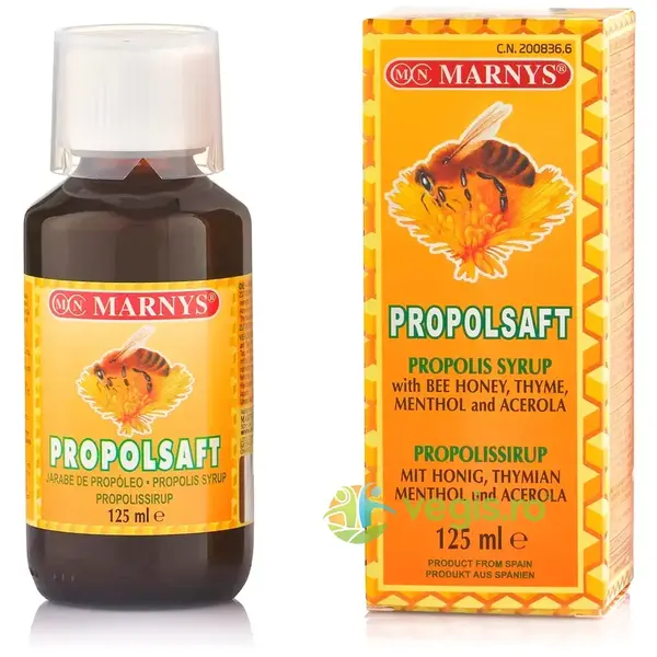 Propolsaft - Sirop de Propolis, Miere de Albine, Acerola, Cimbru si Mentol 125ml