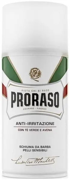 Proraso Spumă de ras cu ceai verde, 300 ml