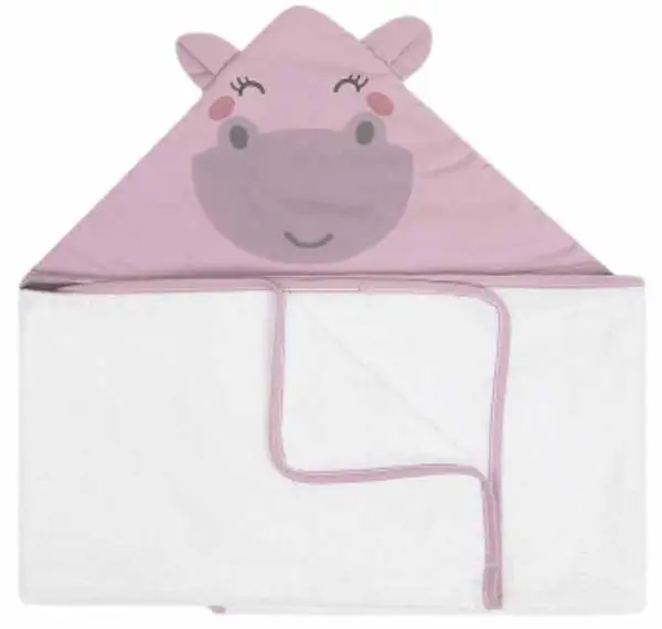 Prosoape de baie din bambus pentru copii lbero Mio - 120 х 70 cm, Hippo