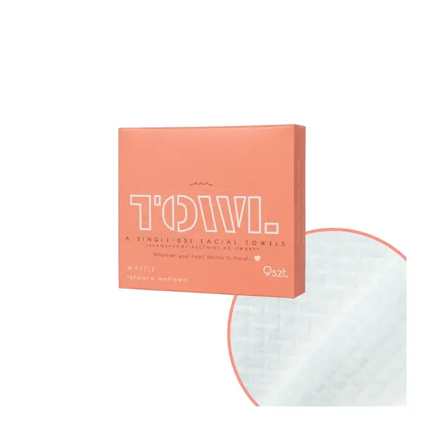 Prosoape faciale de unica folosinta Waffle, 9 bucati, Towl